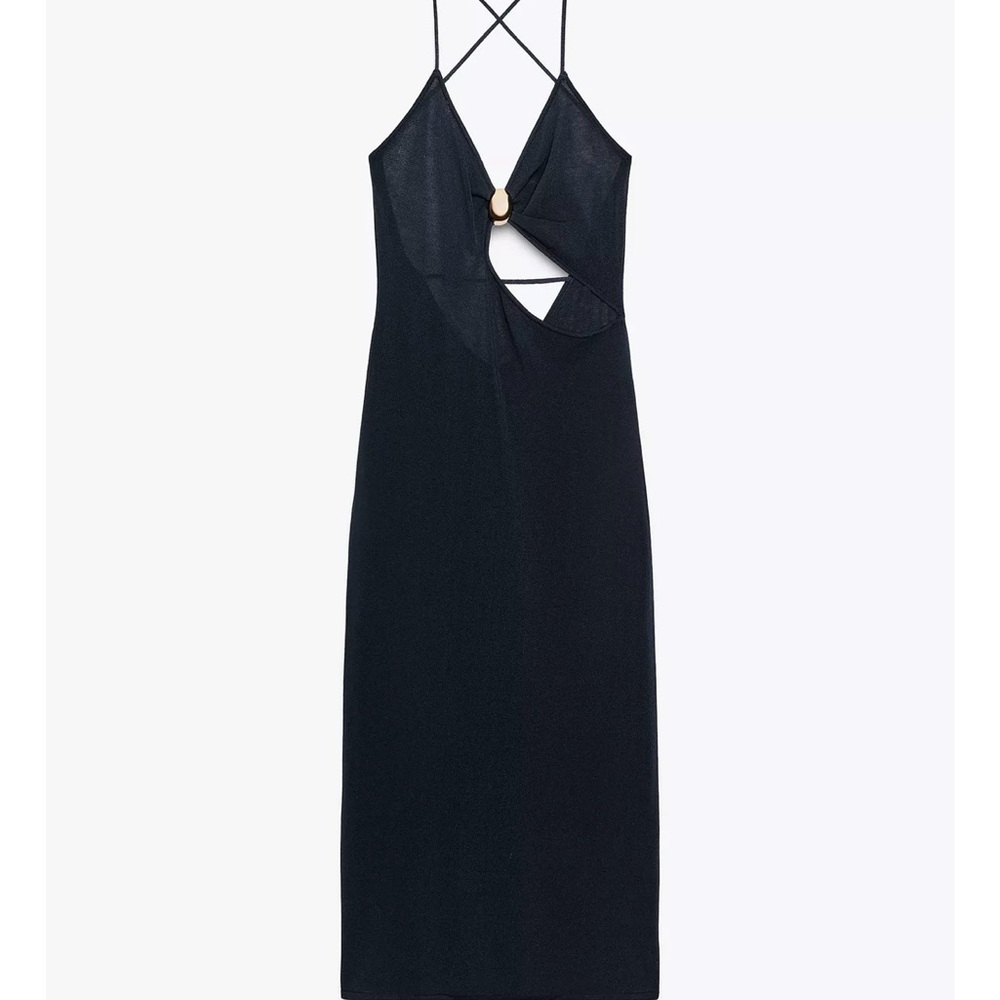 Zara Backless Dress with Cutout